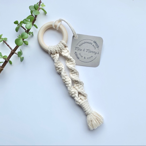 Boho Macrame Baby Teether - Picture 6 of 7